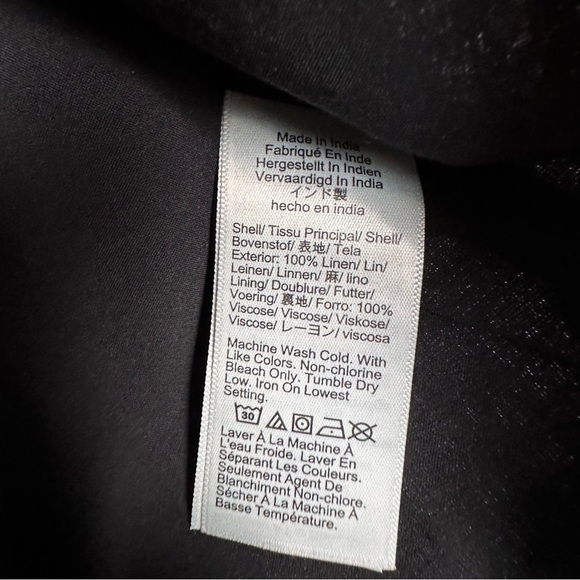 J. Crew Slim-fit linen vest Black Size 10 NEW BY698 - Picture 8 of 10